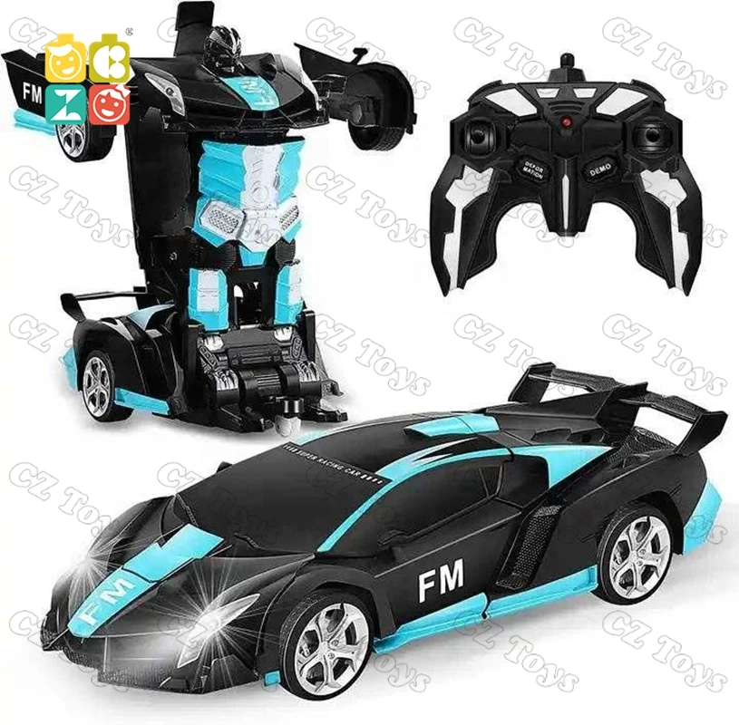 Aamzons Hot Sale RC cars 2.4 G deformable mini remote control model toy remote control car for kids Deformation cars