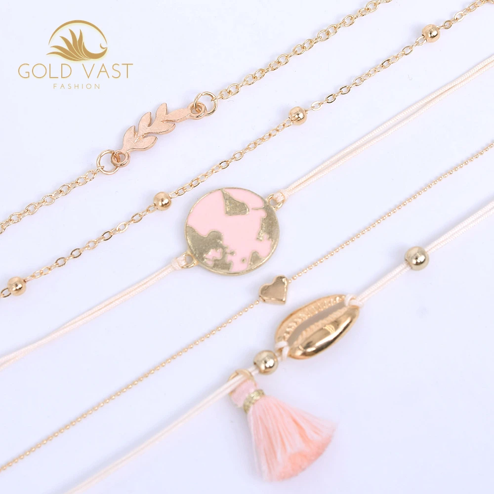 
trendy stainless steel gold plated bracelets & bangles bracelets sets alloy charm bracelet in zinc alloy jewelry bijou bijoux or 