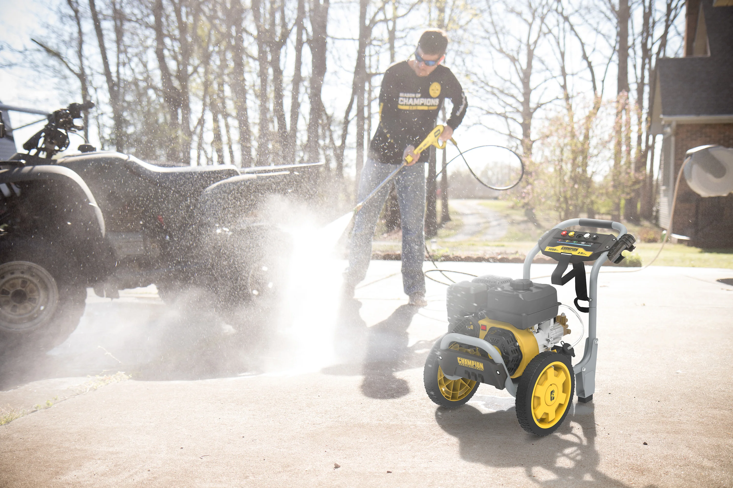Champion Электрическая Мойка высокого давления 2800 PSI бензиновая дешевая промышленная портативная мойка для