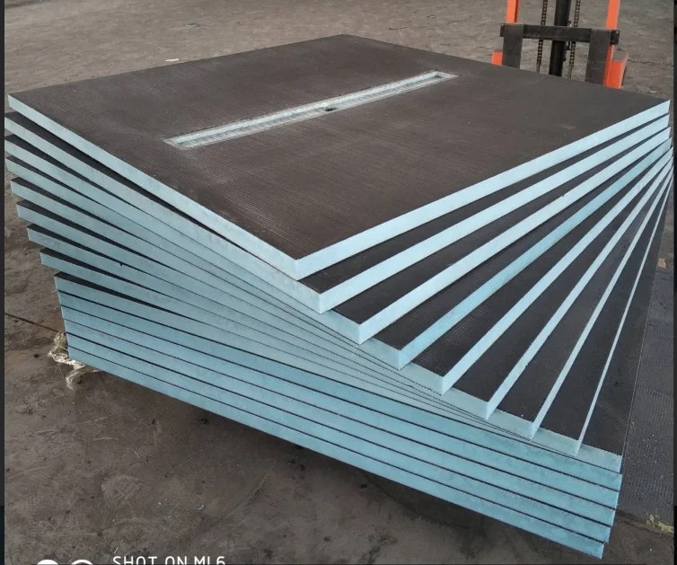 pre-sloped XPS Shower Tray shower pan with drain underlay tile for bathroom, shower system