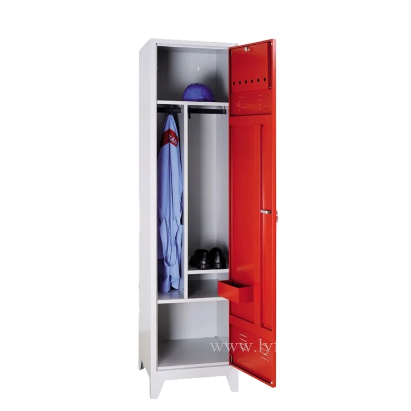 Wall Wardrobe Design Steel Cupboard single 1 door Locker Changing Room metal storage cabinet