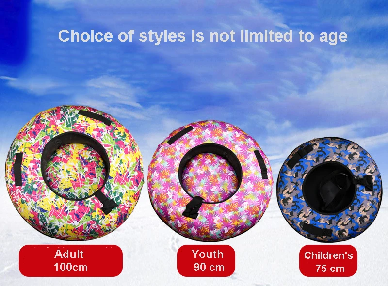 Factory Winter Snow Tube Inflatable Sled For Kids And Adults