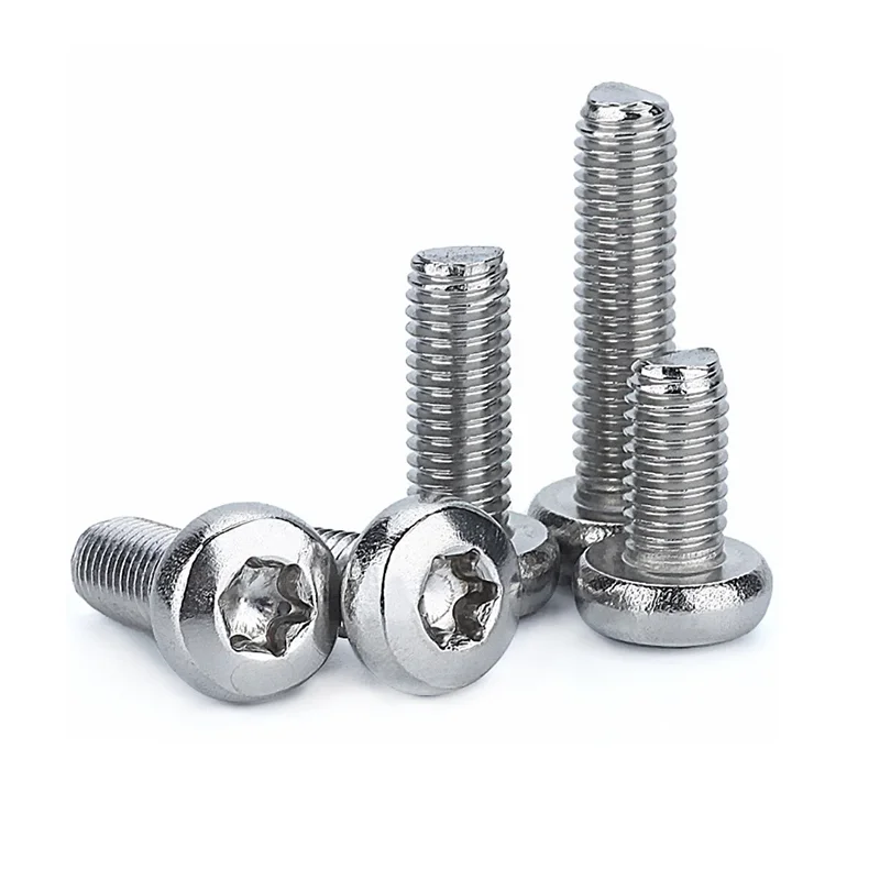 Custom 304 stainless steel  zinc plated pan head screw torx square screw