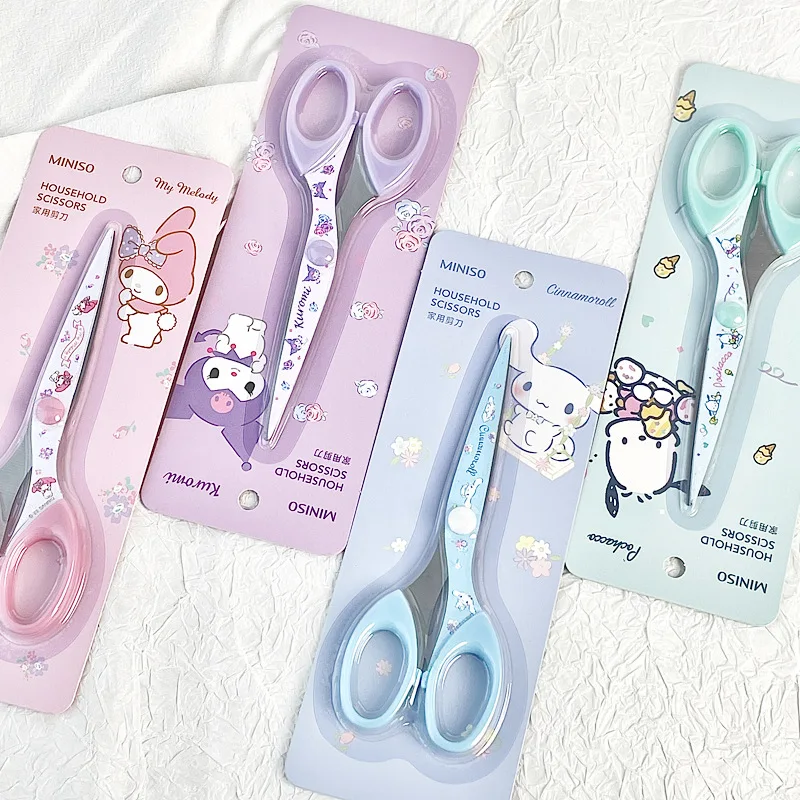 DHF645  Sanrioed Cinnamoroll Pochacco Kuromi home scissors cute office supplies stationery wholesale