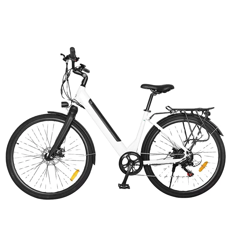 Economic Height-adjustable City Bike Wide Range Electric Bike Road Type With LED Display