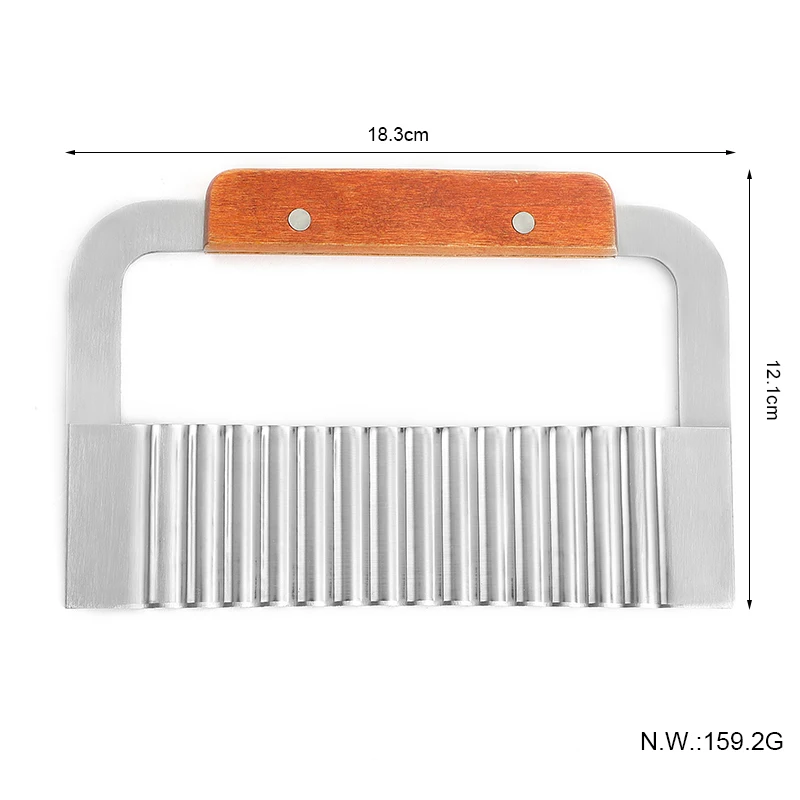 Stainless Steel Wavy Loaf Garnish Cake Dough Cutter Cutting Tool