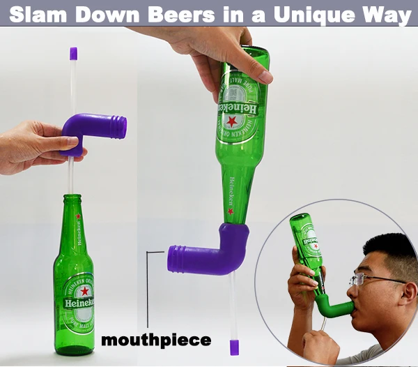 Chinese manufacturer custom colorful beer snorkel