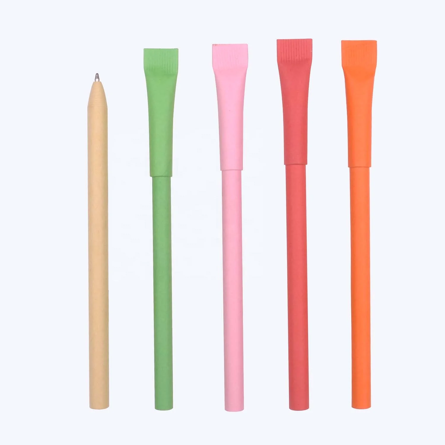 Novelty design customized logo recycle paper pen gift biodegradable pen