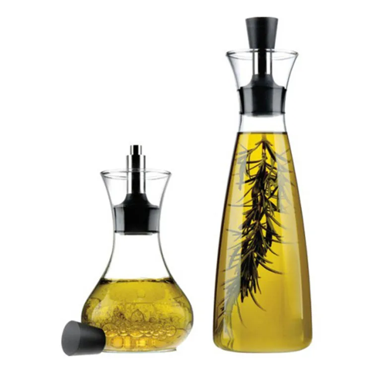 Kitchenware 260ML/500ML Transparent Glass Oil Dispenser Glass Oil and Vinegar Bottle