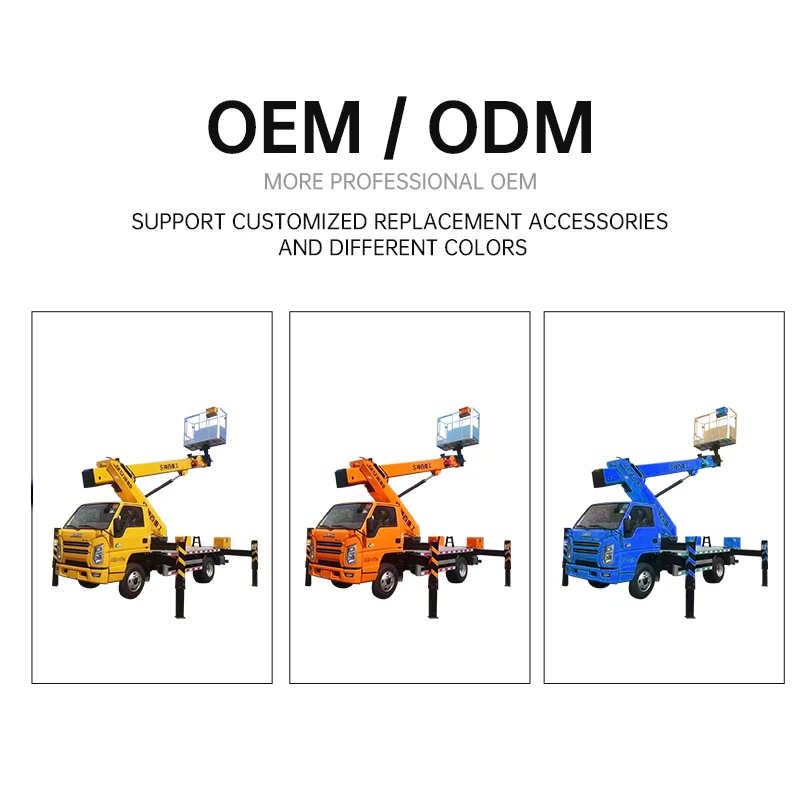 12-36m Aerial Bucket Truck hanging bucket garbage truck bucket truck for aerial work