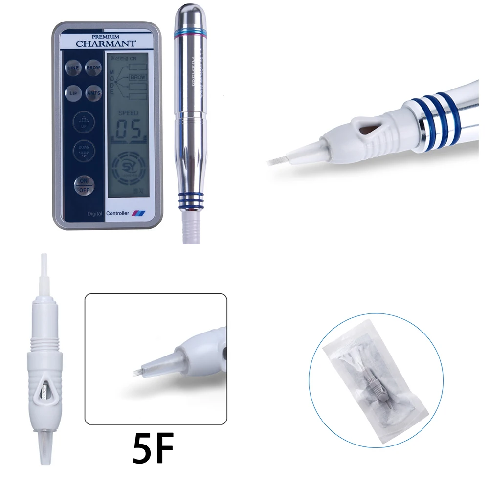 Charmant Microblading Cartridge Needle 8mm Screw Disposable Tattoo Needles For Permanent Makeup Eyebrows Lip liner Eyeliner