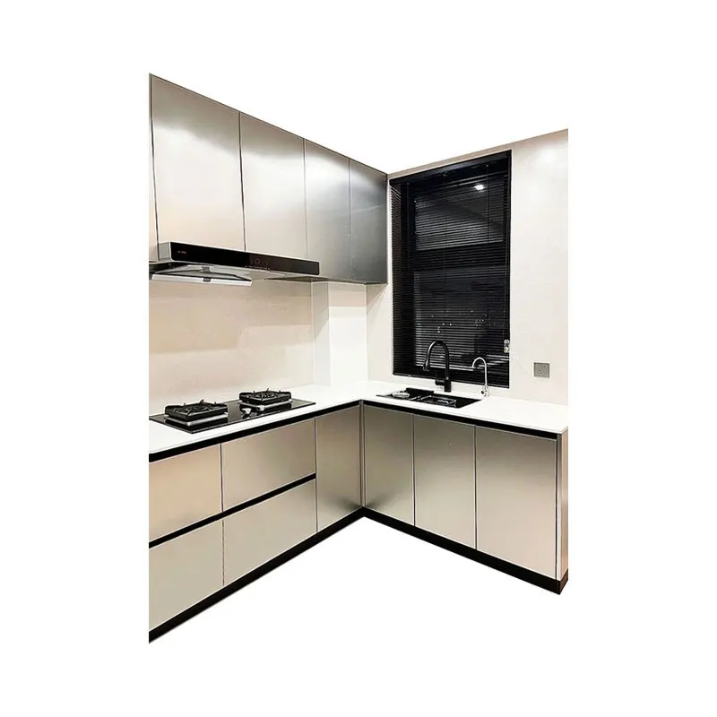 Modern Ready To Assemble Modular Style White kitchen furniture solid wood kitchen cabinet cupboard sets kitchen cabinet model