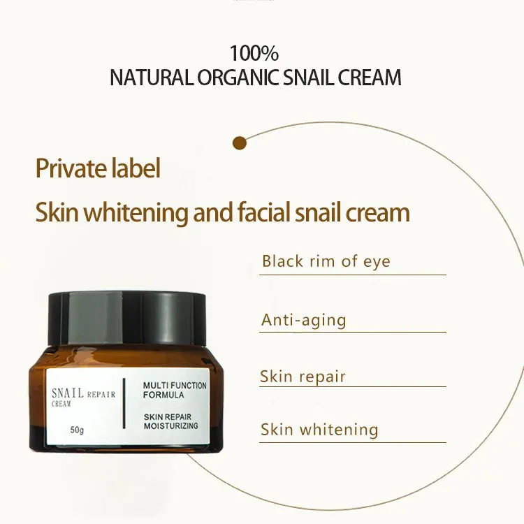 
Private label Skin care Anti Aging Moisturizing Snail White Cream 