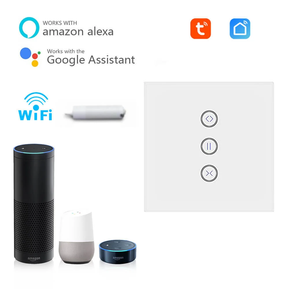 
 Переключатель для штор Xenon EU Tuya с Wi-Fi управлением/умный переключатель для штор, совместимый с Alexa/GoogleHome/IFTTT  