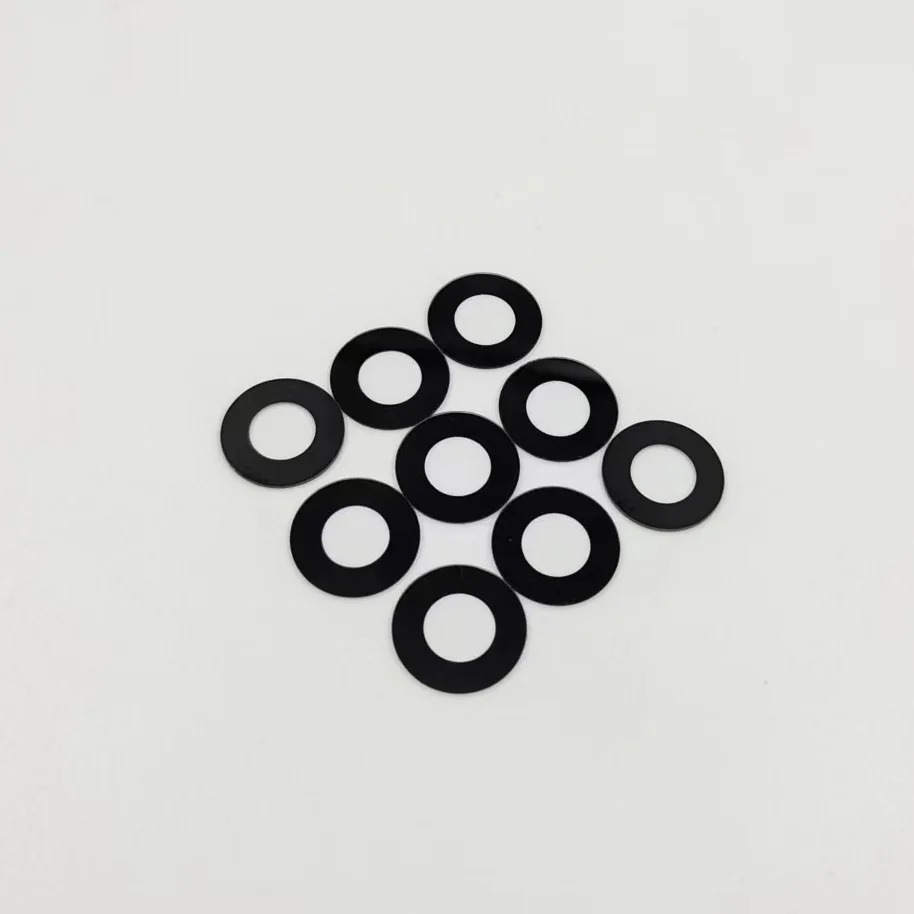 Camera toughened glass black screen printing camera ultra thin small round lens glass tempered glass