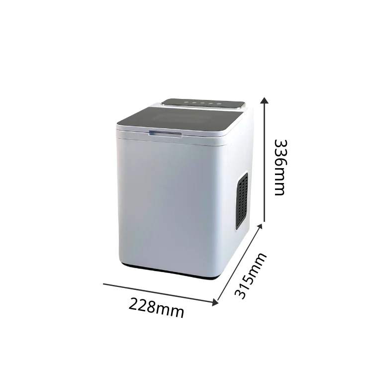 Портативная миниатюрная настольная машина для производства льда, 12 кг в день, льдогенератор для дома