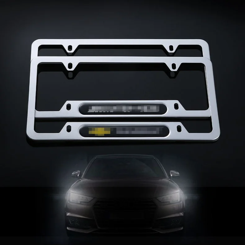 Factory Price American Standard Aluminum Alloy Custom Car Plate Number License Plate Frame For Car