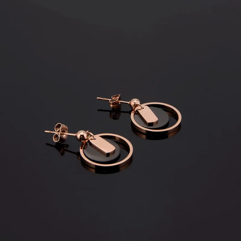 Earrings Stainless Steel Jewelry Amazon Hot Sale Personalized Big Round Stainless Steel Earring