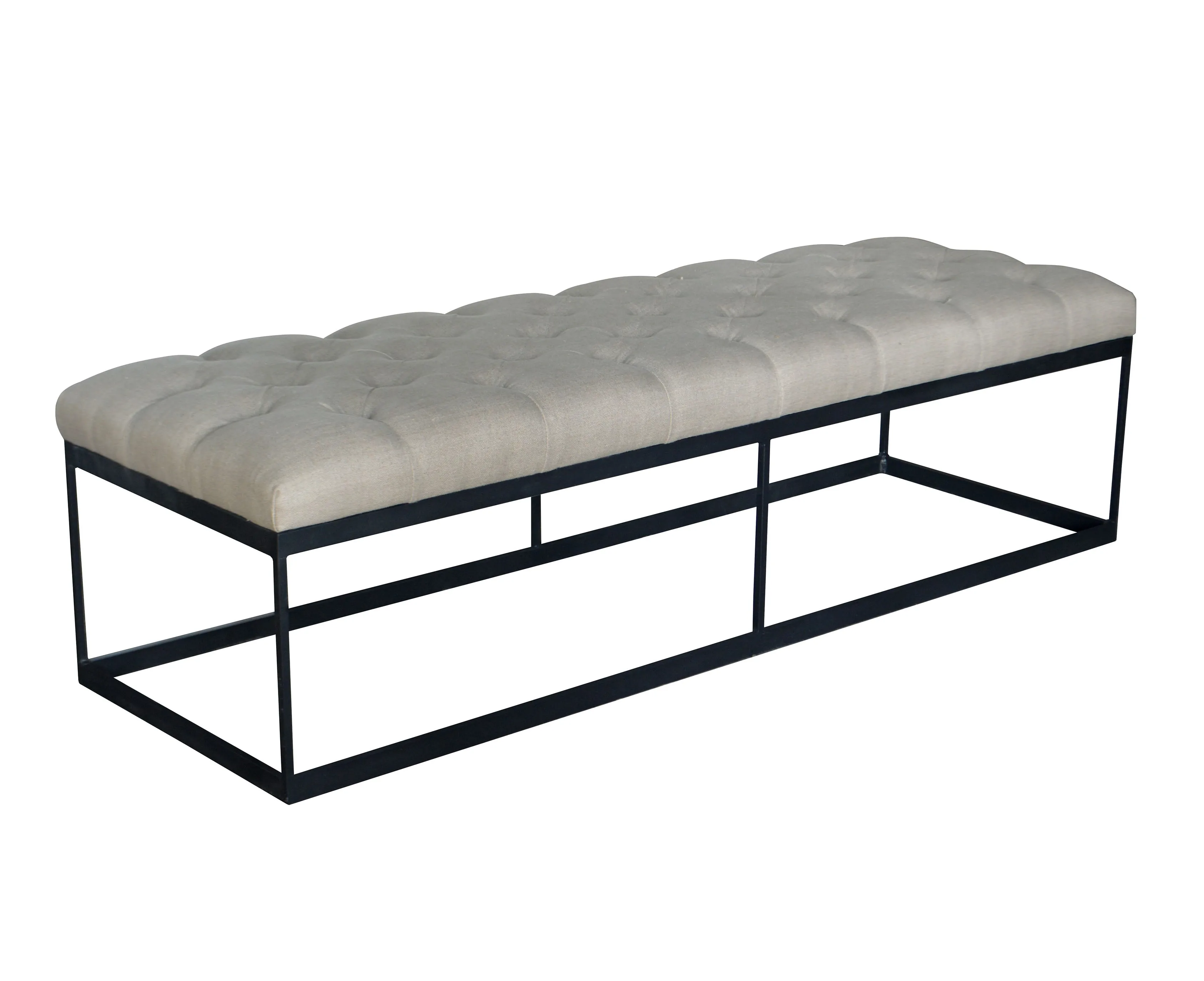 French Antique Style Tufted Enfield Bench S1087S