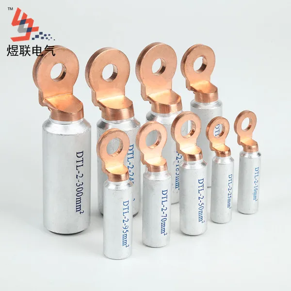 
DTL-2 crimp type bimetallic aluminum copper cable lugs 