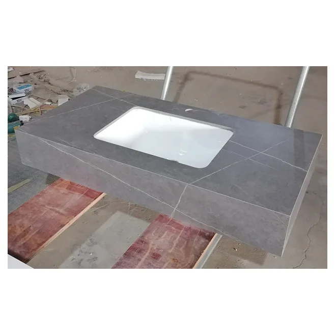 New Design White Bathroom Wash Basin Set Custom Made Size Intelligent LED Mirror Wall Cabinet Vanity 3pcs Bath Room Combo Set