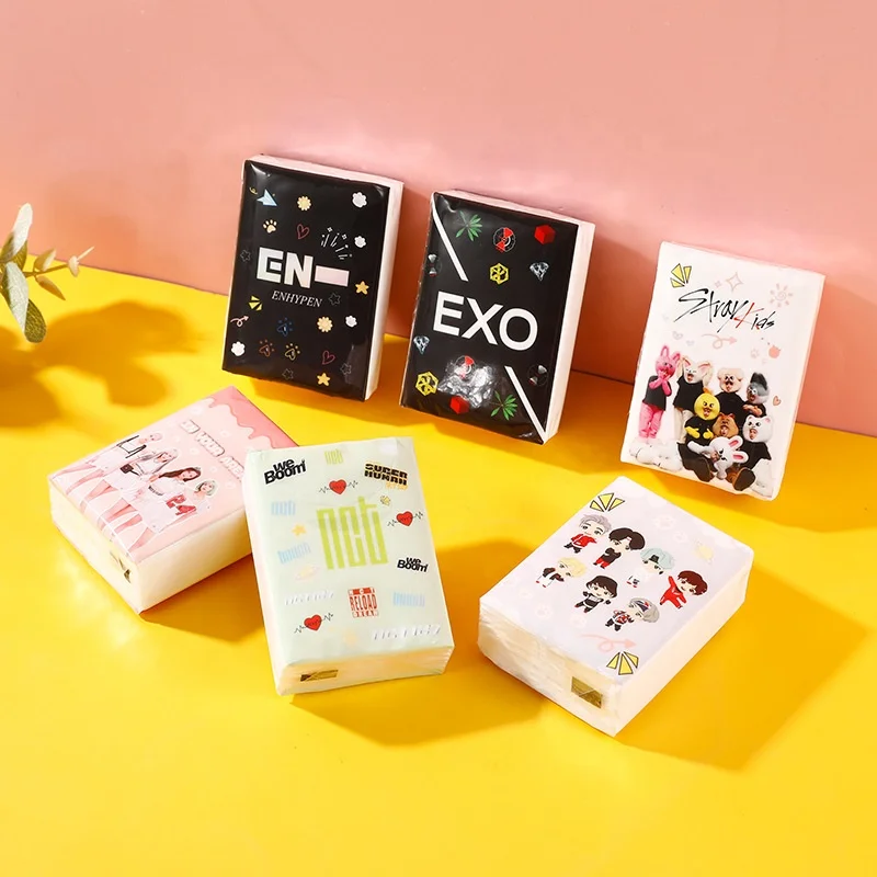 Bangtan Boys оптом KPOP Idol товары Enhypen Stray Kids NCT EXO Blackpink бумажные салфетки