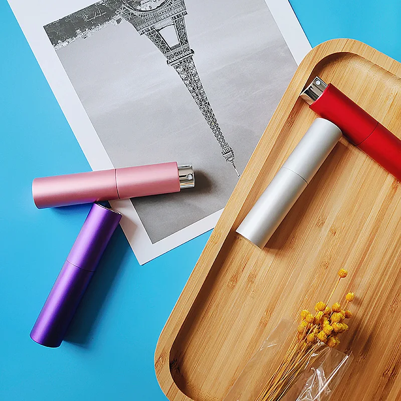 Twist Up Glass Atomizer Sprayer Atomizer Bottle Refillable Aluminum Perfume Atomizer