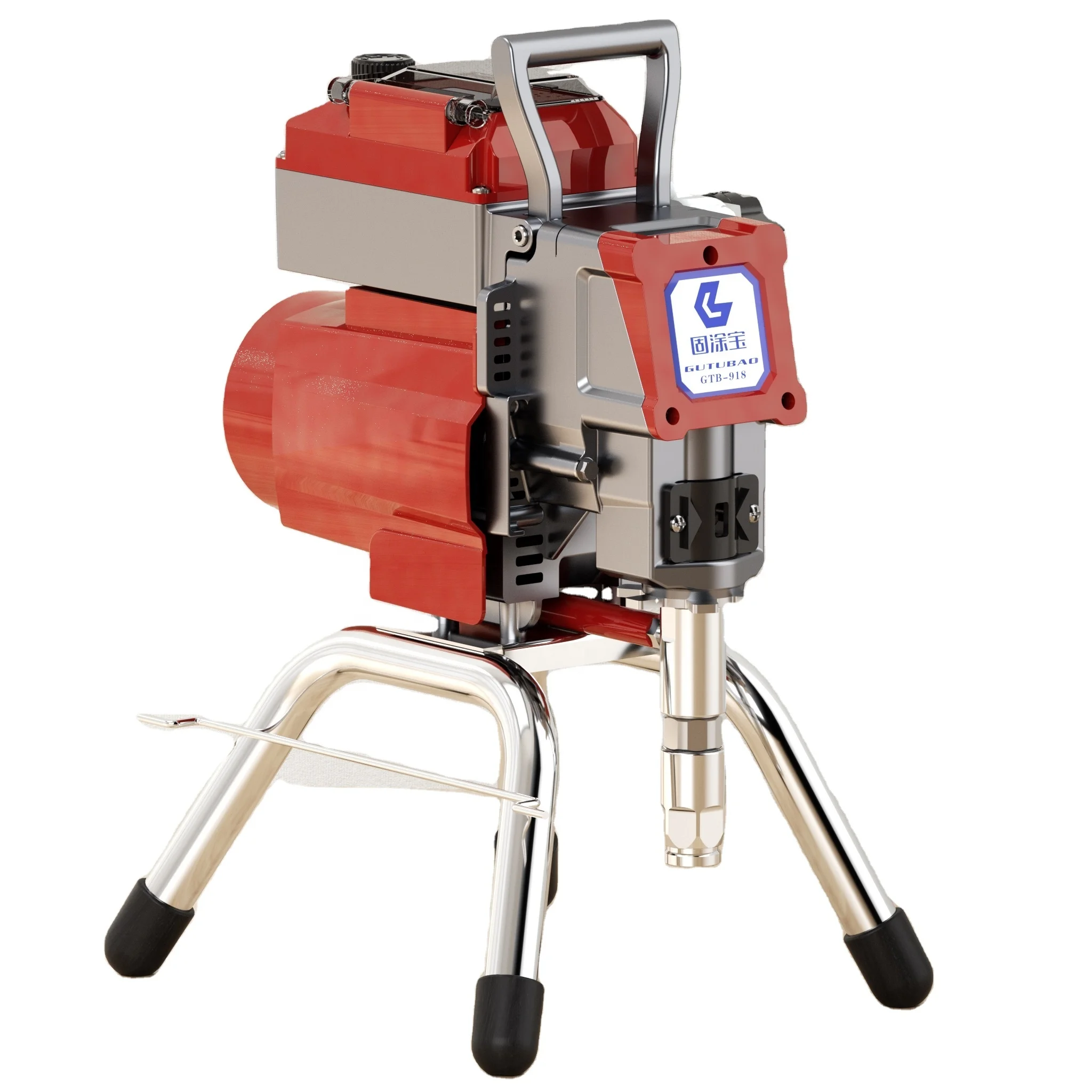 GTB-918 qualified pneumatic electric airless paint sprayer machine 395 High Pressure Heavy Duty Airless