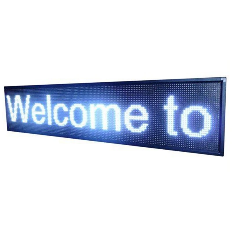 Running Message TEXT Led Display Mono Red White Color Indoor Outdoor Semi Outdoor P10