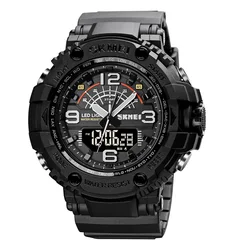 Hot selling 3time digital sports men wrist watch electronic wristwatches 5atm waterproof SKMEI 1617