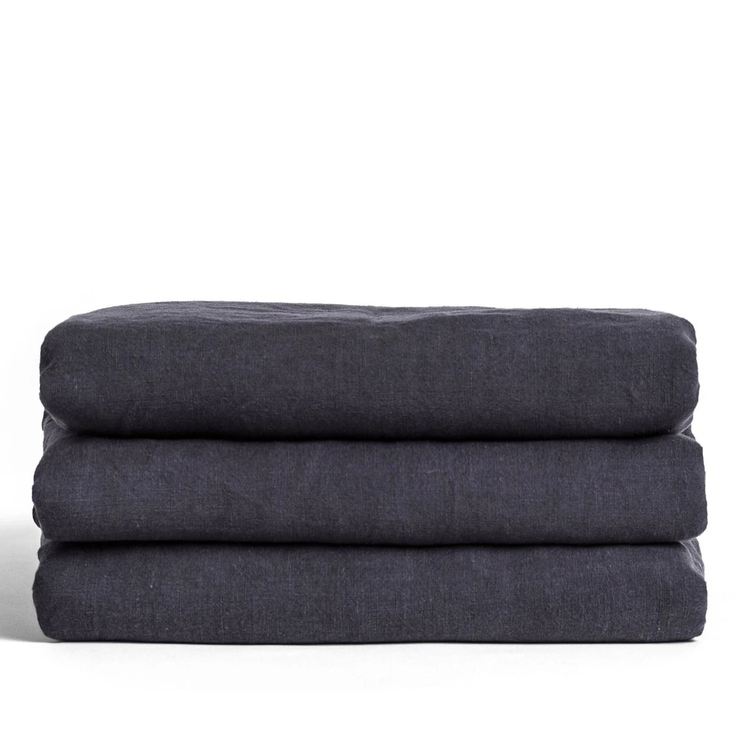 100% linen Cot Fitted Sheet Baby Crib Sheet