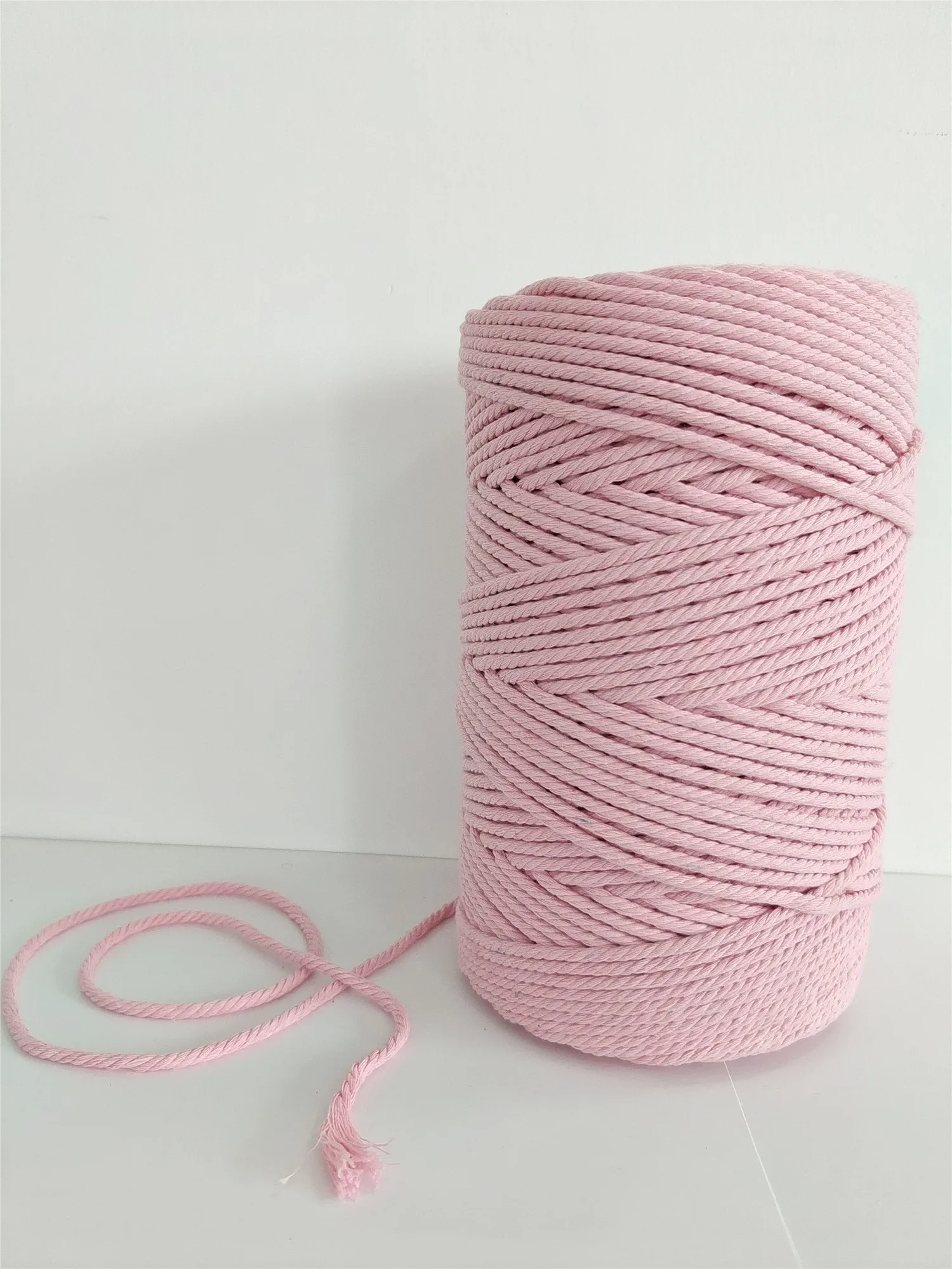 3mm recycle cotton rope wholesale  4ply cotton yarn crochet