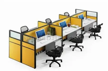 Modern Straight Office Furniture Cubicles Partition Call Center