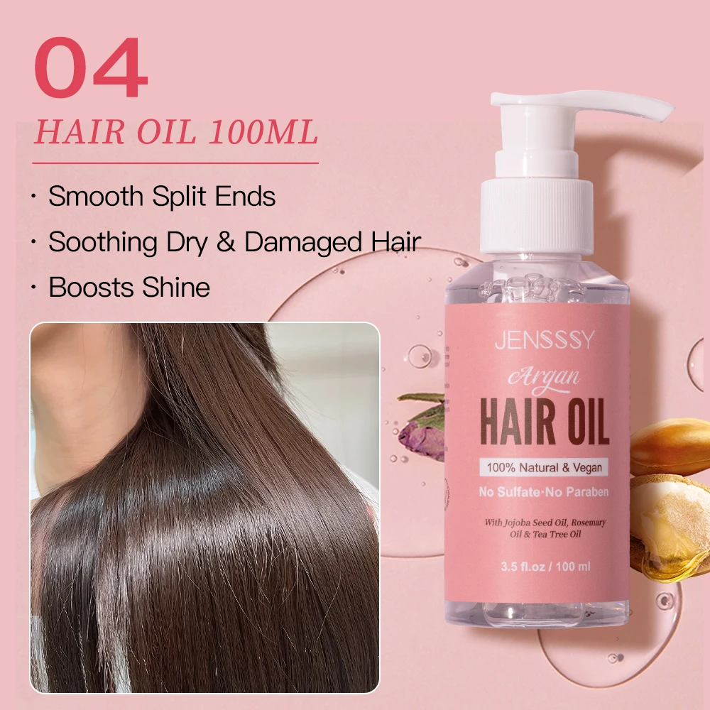 Private label hair treatment anti hair loss repair moisturizing natural Argan Oil mask conditioner shampoo hair care products