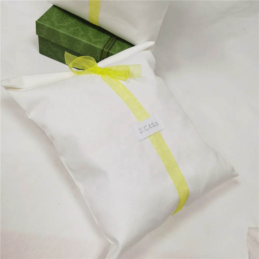 Hot Sale Large Organic Cotton Muslin Envelope Bag Pouch For Handbag Custom Logo Printed Cotton Envelope Dust Gift Bag