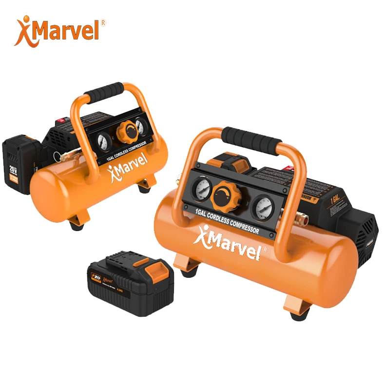 Популярный сверхтихий воздушный компрессор Марвел 1,5 галлонов 130 PSI 4,0/5.0AH dewalt