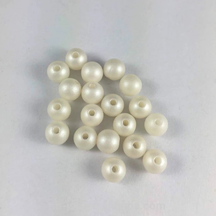 Пластиковый жемчуг с отверстиями, пластиковые бусины для аксессуаров для одежды