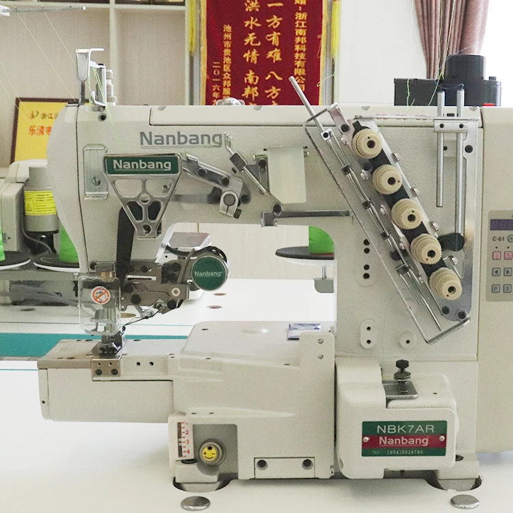 Flat Bed Interlock Sewing Machine With Left Cutter