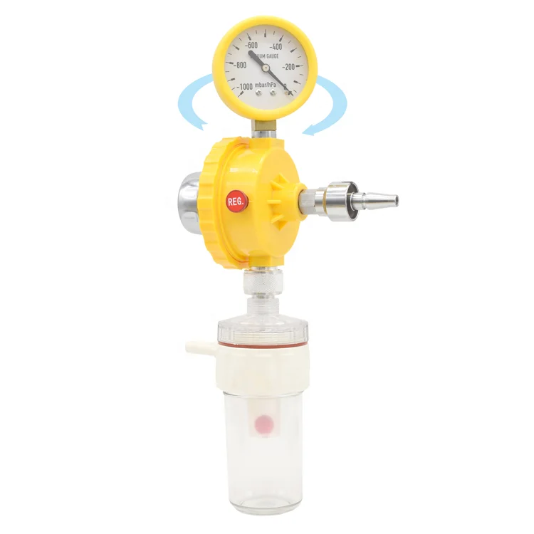 Medical Suction Regulator British Probe French Probe With Trap Vacuum Regulator