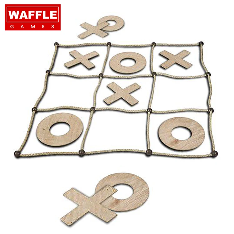 
WAFFLE GAMES Premium 2ft 3ft 4ft & 5ft Play Grid Backyard Game Jumbo Tic Tac Toe 