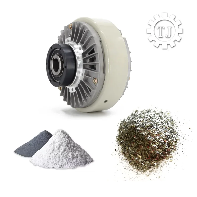 Double shaft winding water cooling magnetic powder clutch for printing machines