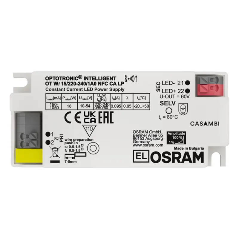 Osrams Drive OT FIT CS Compact Constant Current Fixed Output 20W 30W 40W 75W