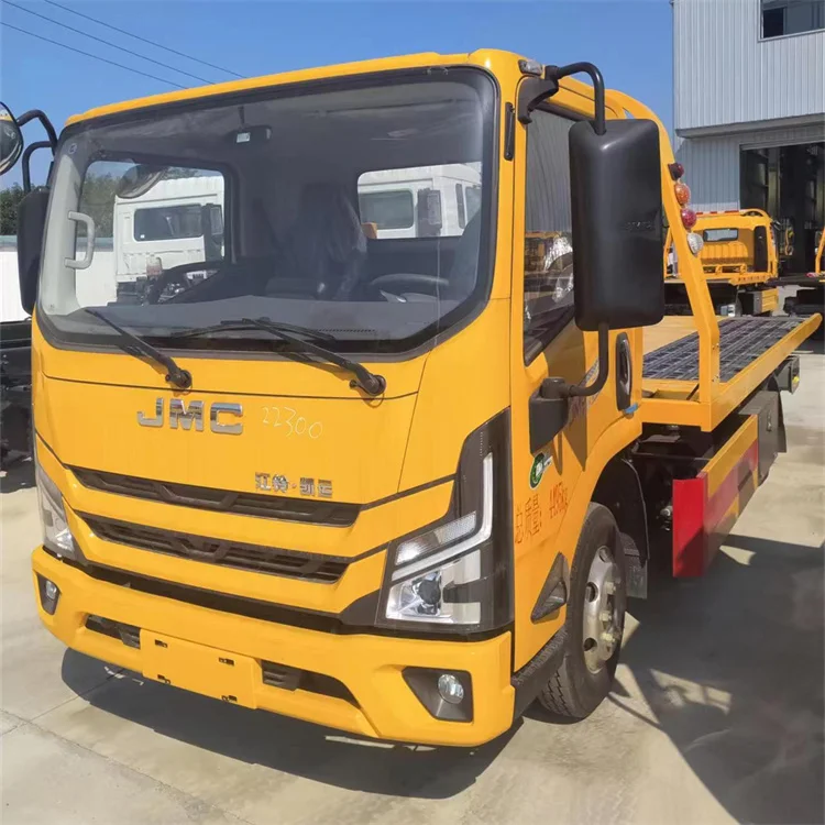 Wholesale Price JMC 5ton Flatbed Wrecker Towing Truck Recovery Vehicle Flatbed Towing Vehicle Road Obstacle Clearing Trucks 4 T