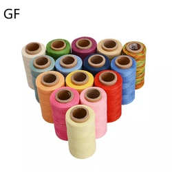 Best Price Waterproof 0.8mm/1.0mm Flat Waxed Sewing Thread Leather Wax Line For Hand Knitting Necklaces
