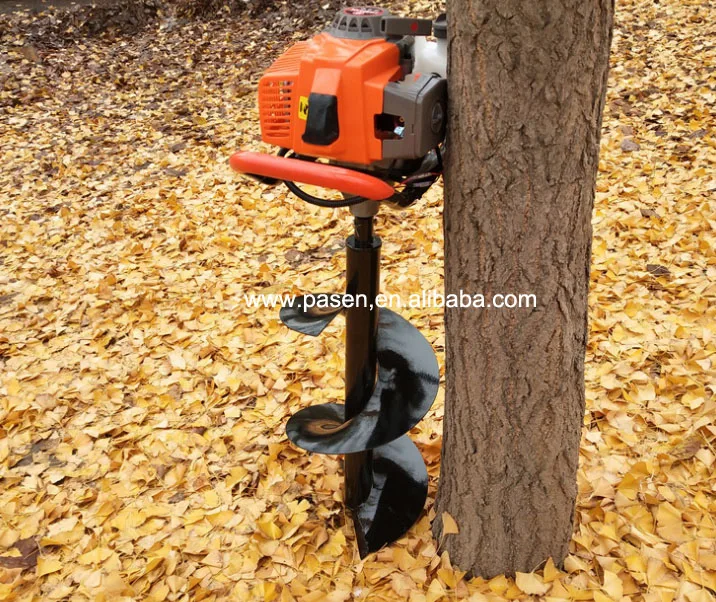 Small hand tree planting digging machine/Manual soil auger drill farm earth hole drilling machine