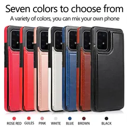 Новый кожаный чехол-бумажник с отделением для карт Samsung