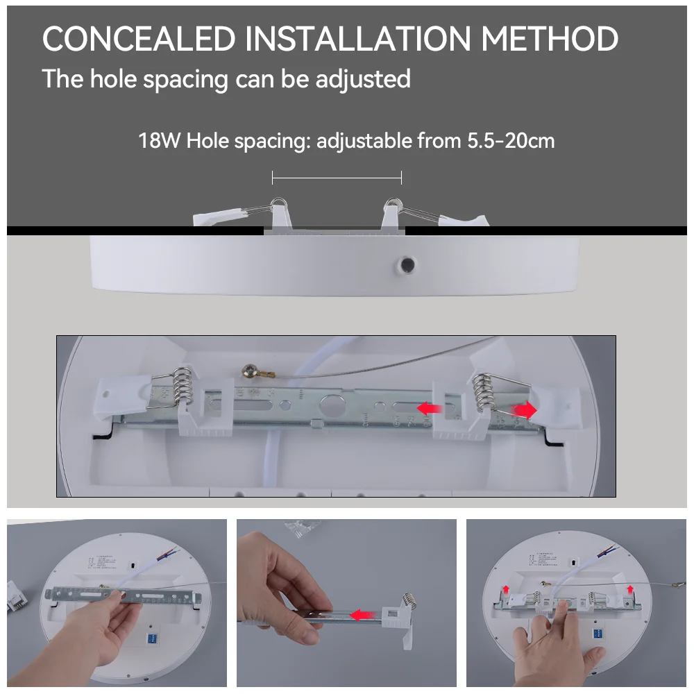Modern LED panel lamp multifunction dial dimming radar sensor household Round ceiling lamps lighting living room bedroom 18W 24W