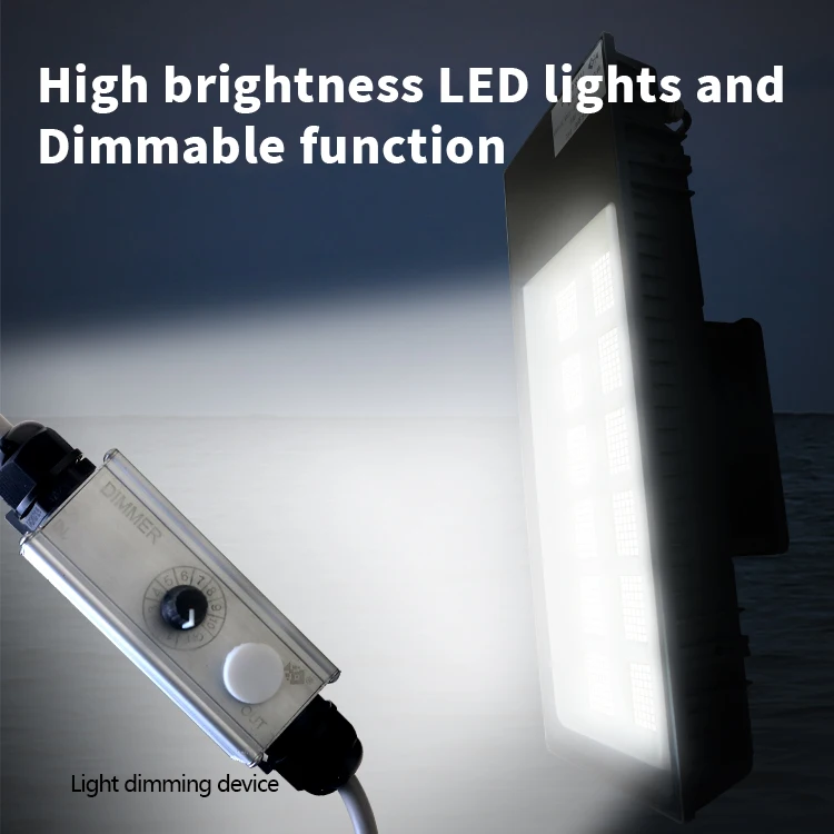 Power adjustable led fishing light 1000w 12000w tuna squid Attracting light Marine fish light led