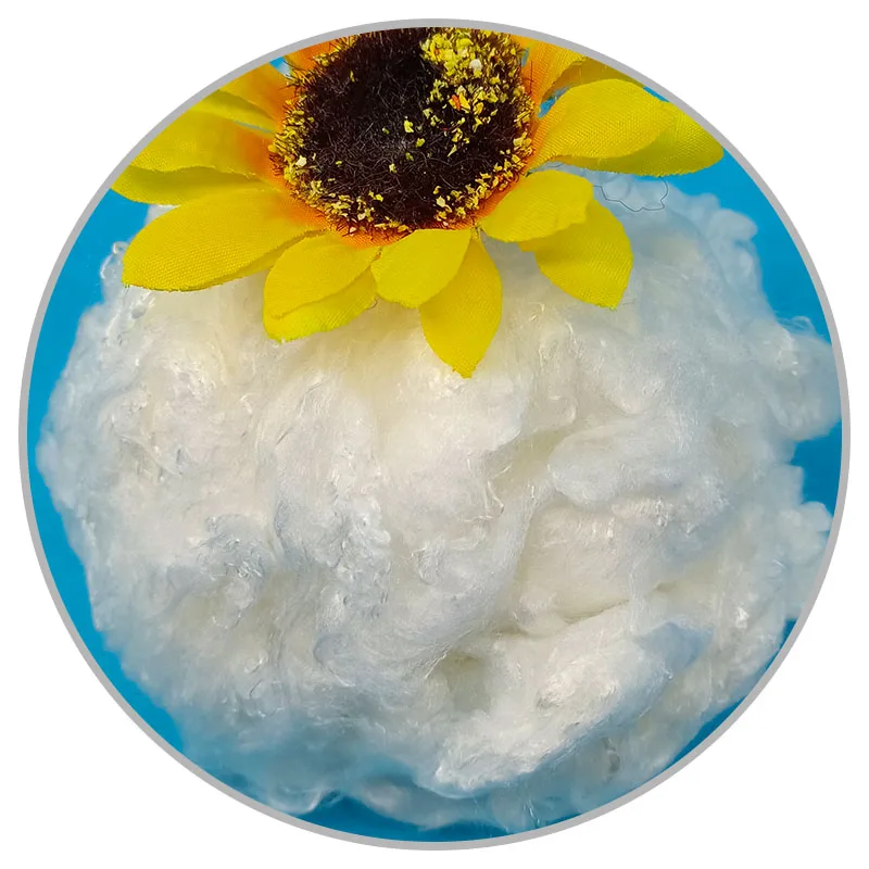 Чистое Белое 1,2d 38 мм бамбуковое волокно для спиннинга и нетканого полотна