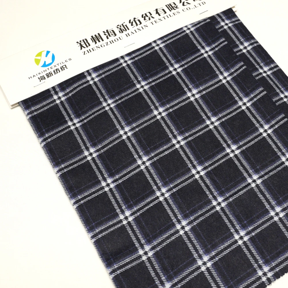 Dyed 100% Cotton Plaid Flannel Fabric with low price Flannel Polyester Fleece Fabric